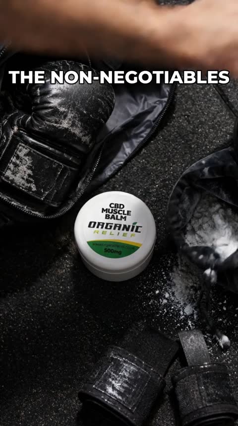 The balm tub with its label facing camera